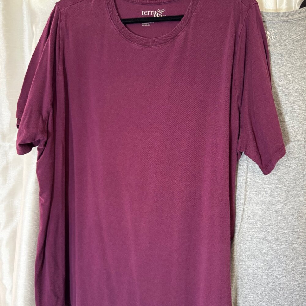 ✨Three Terra & Sky Classic Crewneck T-Shirts – 3X (24W–26W) ✨ - Picture 3 of 6